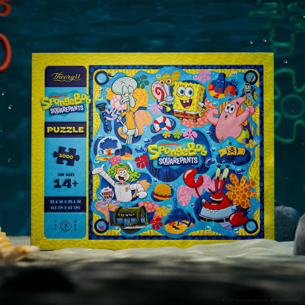 Theory 11 Dėlionė - SpongeBob SquarePants 1000 Detalių Dėlionė 65 x 65 cm