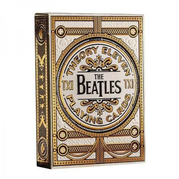 Theory 11 Kortų Žaidimas - The Beatles Speciali Leidimas 52 Kortos + 2 Džokeriai Auksinė Folija Balta
