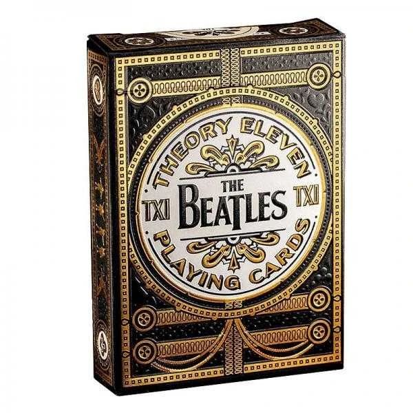 Theory 11 Kortų Žaidimas - The Beatles Speciali Išleidimo 52 Kortos su Džokeriais Juodos spalvos