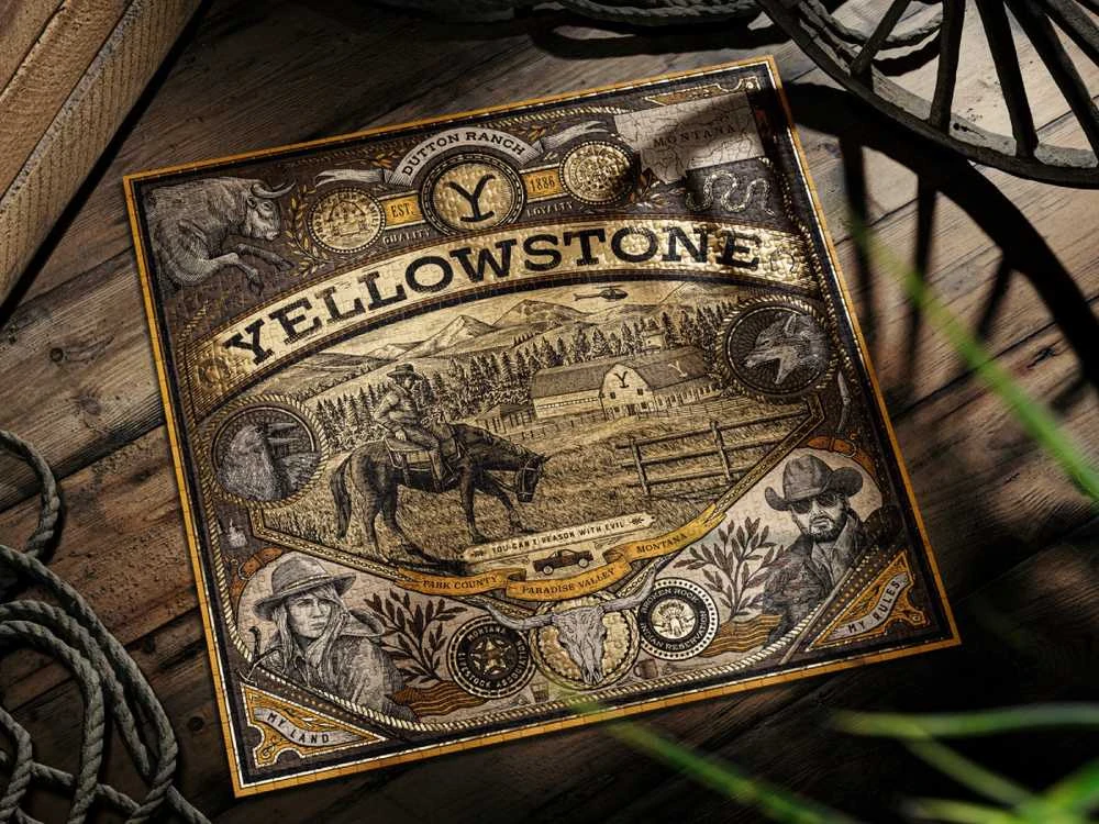 Theory 11 Dėlionė - Theory11 Yellowstone 1000 Detalių Dutton Ranch Interaktyvi Patirtis