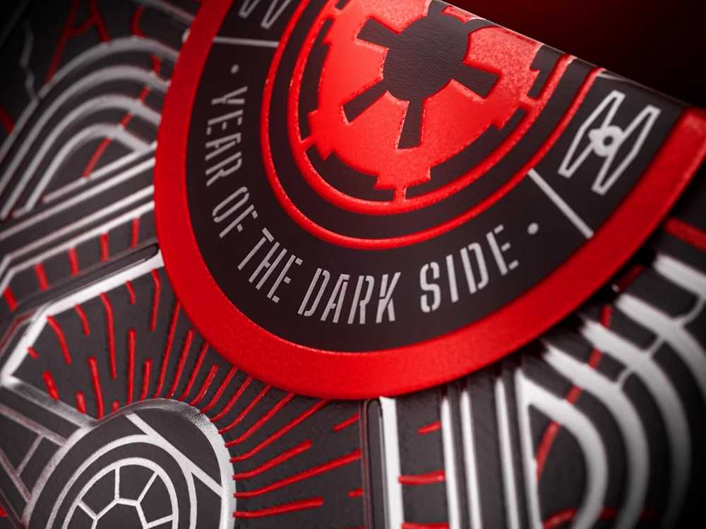 Theory 11 Kortų Žaidimas - Star Wars: Tamsos Pusė 54 Kortos Juoda Sidabrinė Raudona