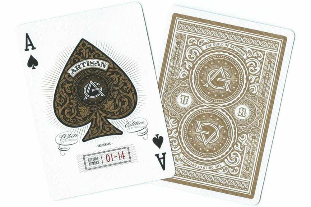 Theory11 Artisans kortos (Baltos)
