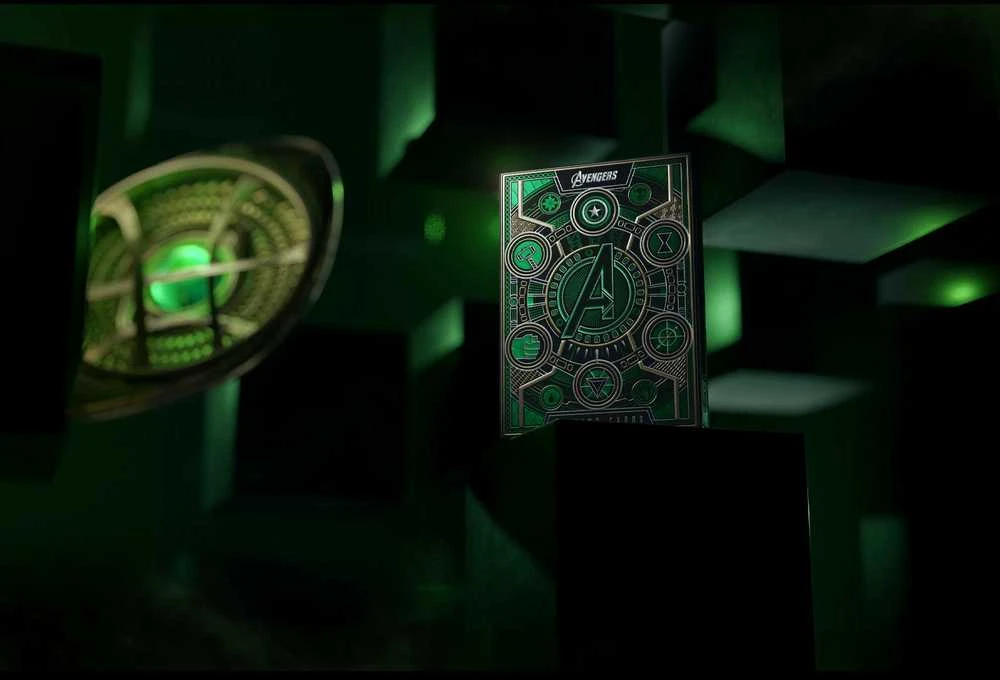 Theory11 Avengers Žalias Edition The Infinity Saga žaidimo kortos
