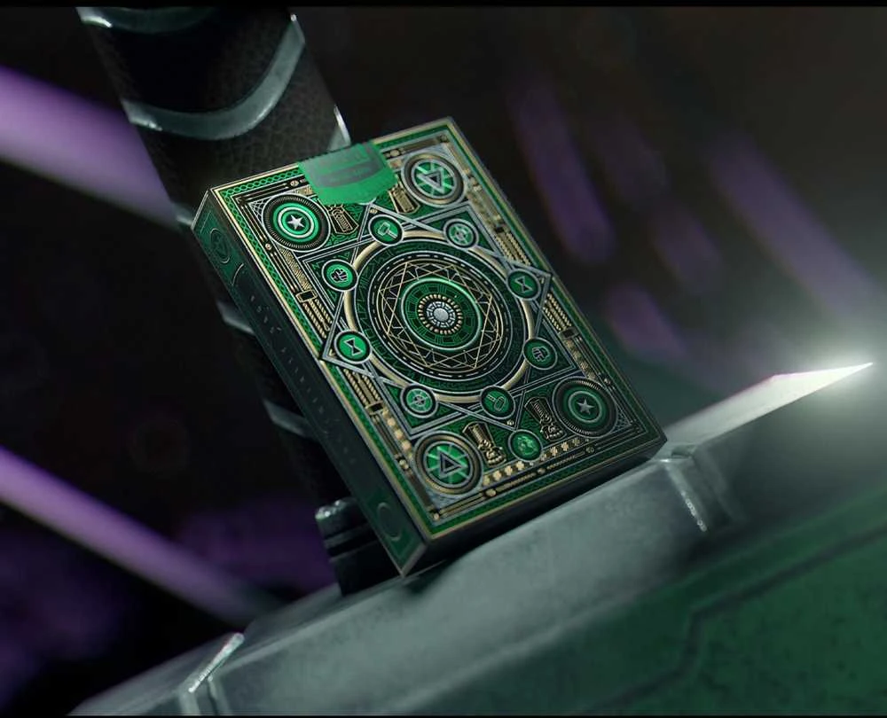 Theory11 Avengers Žalias Edition The Infinity Saga žaidimo kortos