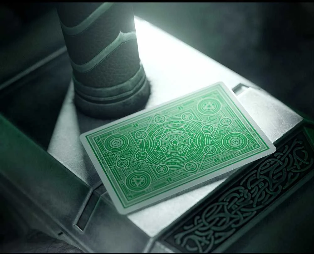 Theory11 Avengers Žalias Edition The Infinity Saga žaidimo kortos