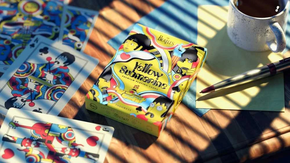 Theory11 Geltona Submarine The Beatles kortos
