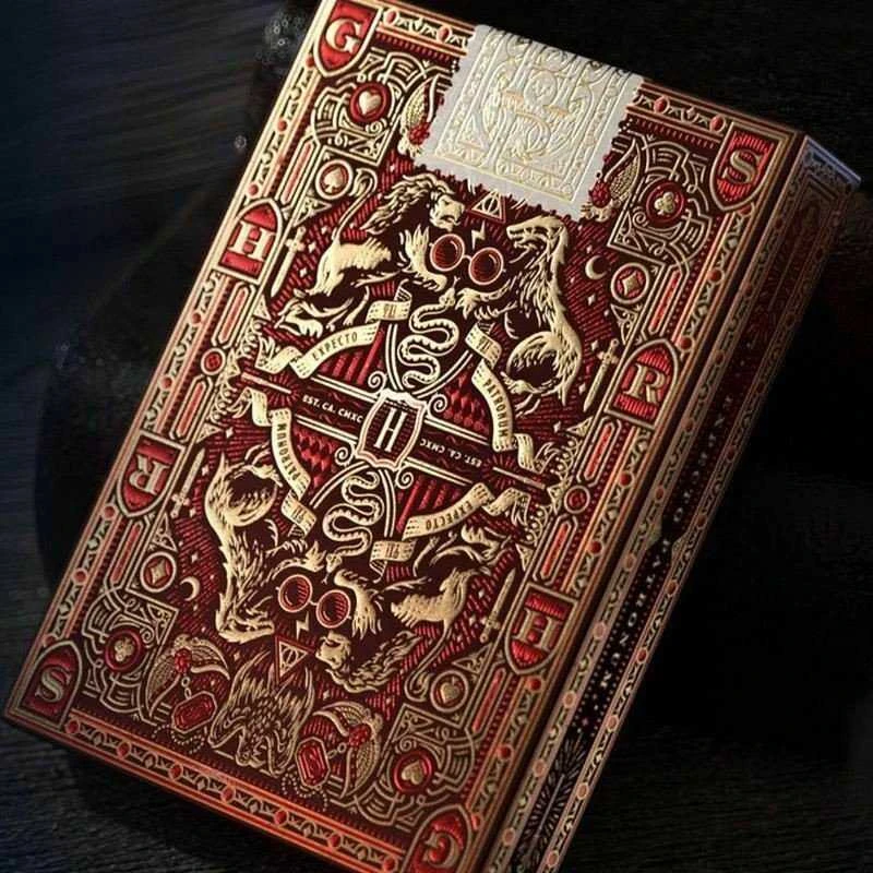 Theory11 Harry Potter Gryffindor Raudonos žaidimo kortos