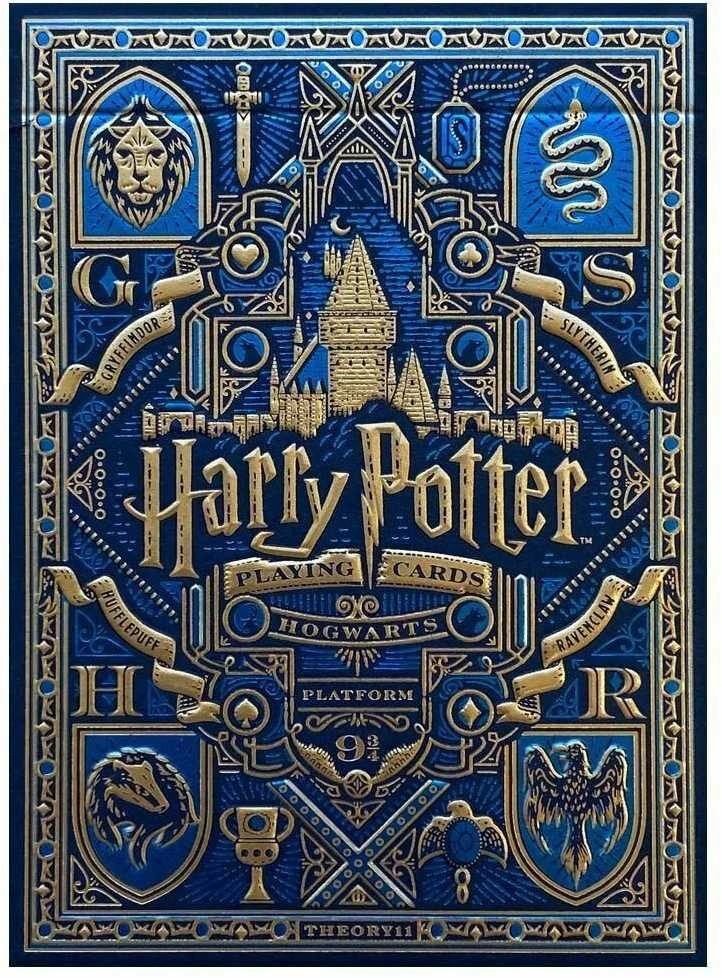Theory11 Harry Potter Raven Claw Mėlynos žaidimo kortos