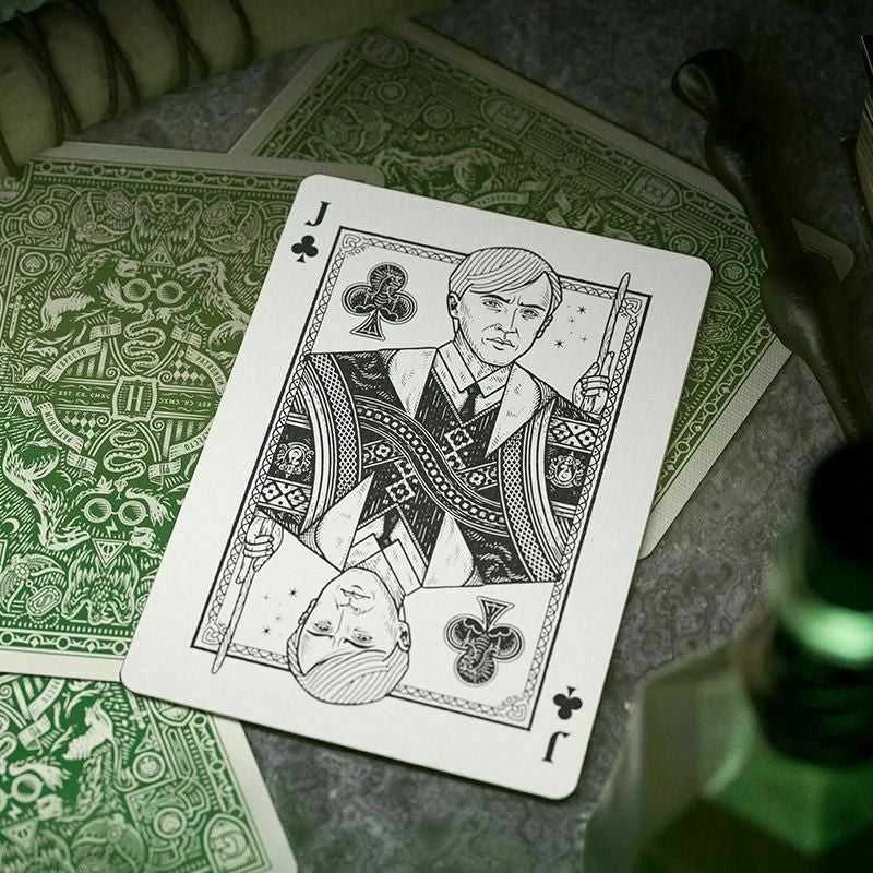 Theory11 Harry Potter Slytherin Žalios žaidimo kortos
