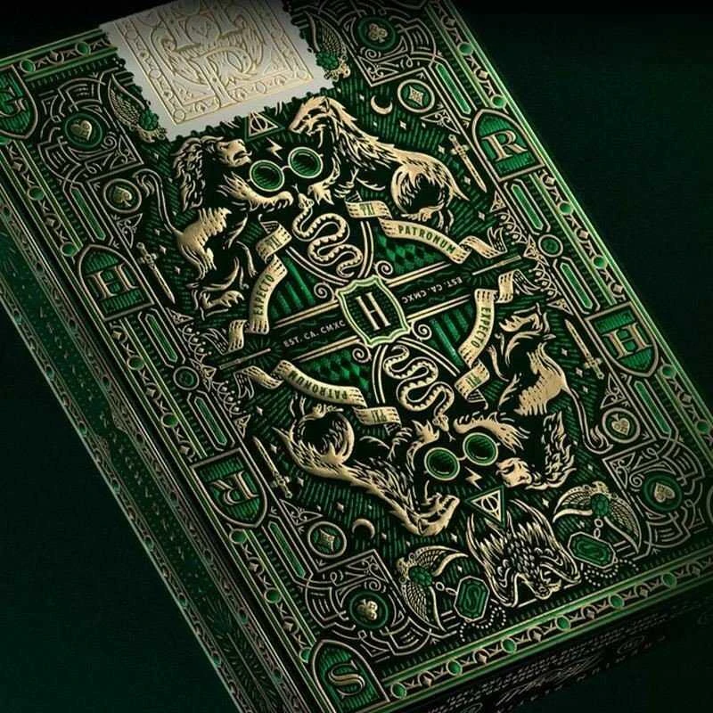 Theory11 Harry Potter Slytherin Žalios žaidimo kortos