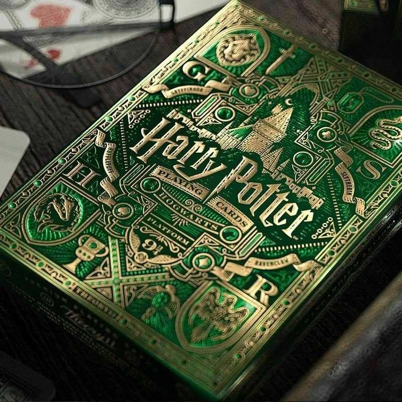 Theory11 Harry Potter Slytherin Žalios žaidimo kortos