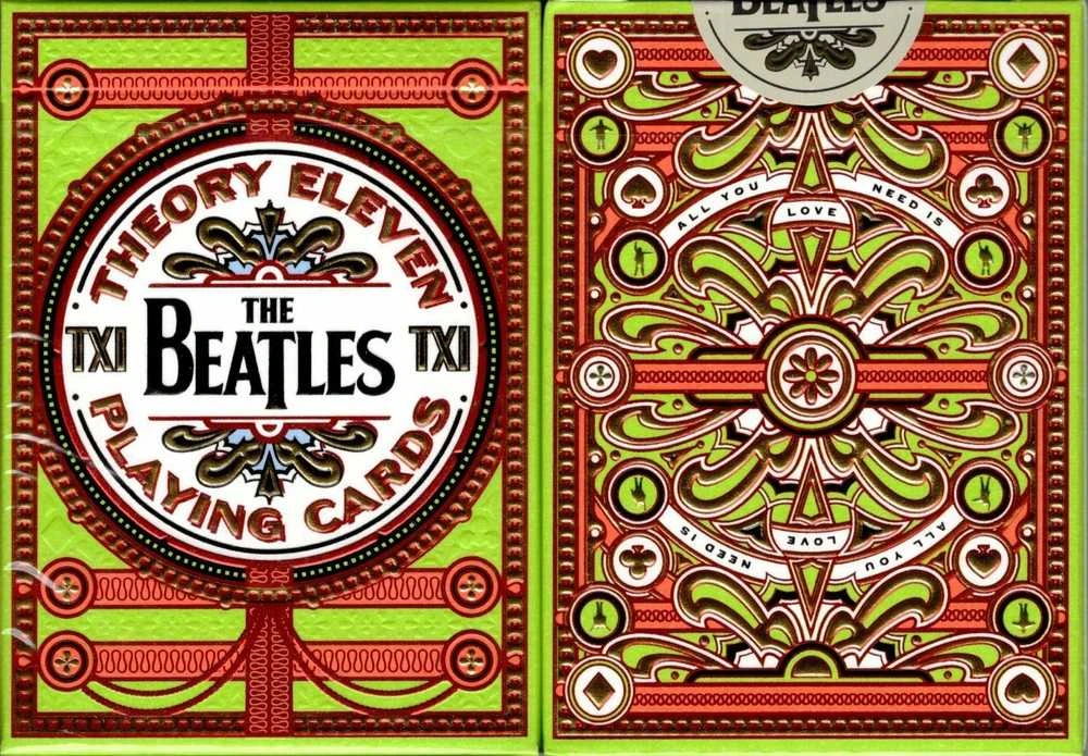 Theory11 The Beatles žaidimo kortos (žalios)
