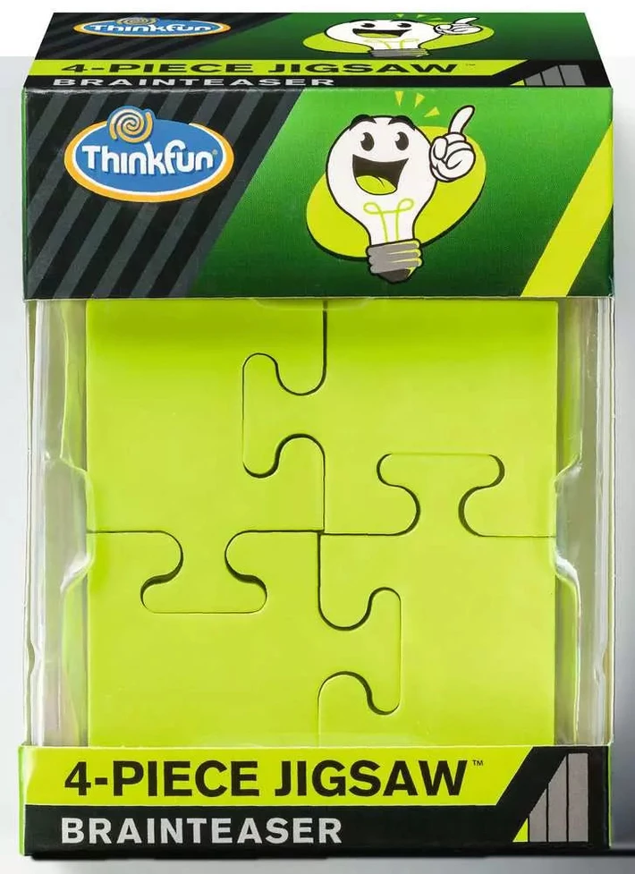 Dėlionė ThinkFun kišeninis galvosūkis „4-Piece Jigsaw“, nuo 8 m.
