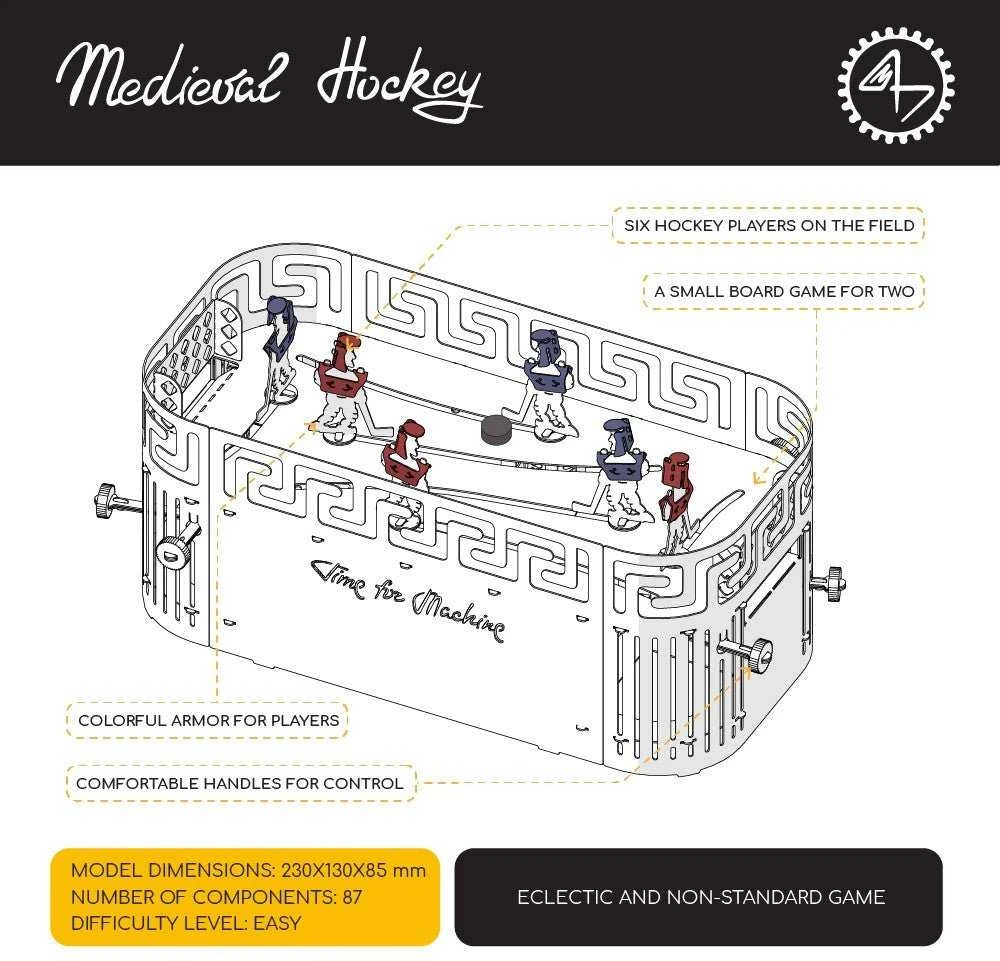 Time For Machine Medieval Hockey - metalinio konstruktoriaus komplektas