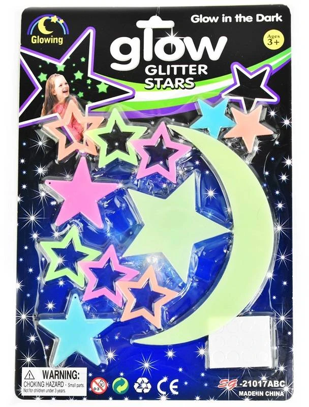Toyz Šviečiantys tamsoje lipdukai žvaigždės ir planetos – 4 rinkiniai vaikams