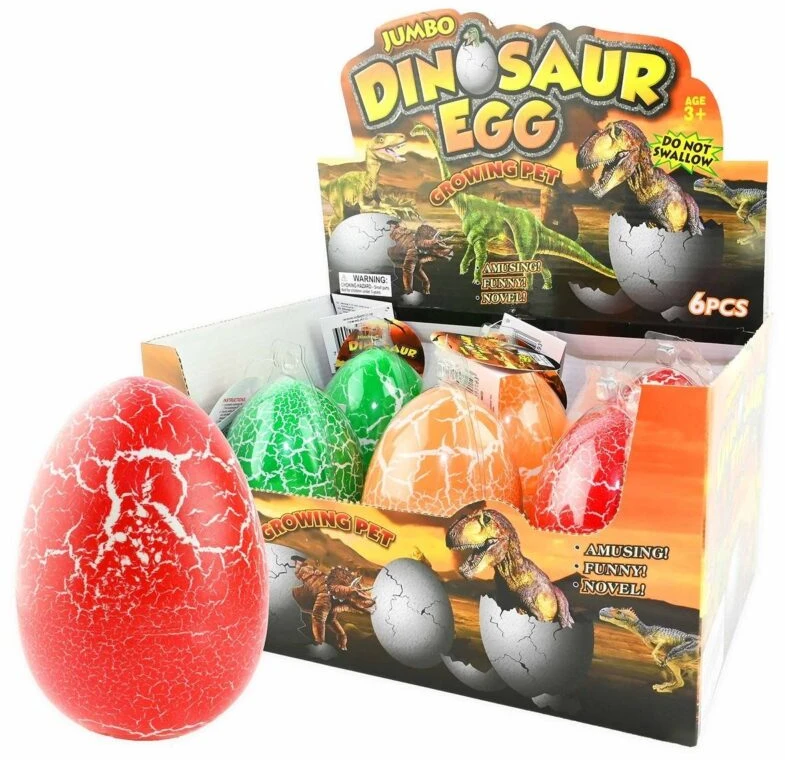 Toyz Vandenyje išsirintantis ir augantis dinozauras kiaušinyje 12 cm, 3+ metų vaikams