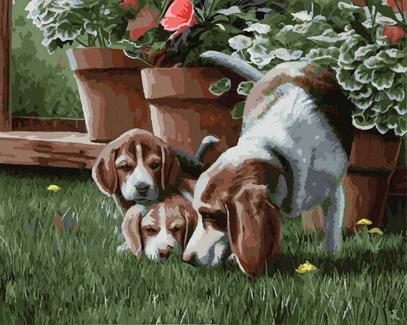TPS Tapyba pagal skaičius Medžioklės pamokos 40x50 cm