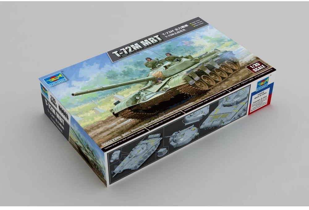 Trumpeter T-72M pagrindinio tanko modelis 1/35 09603