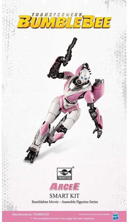 Trumpeter Transformers Bumblebee Arcee plastikinis surenkamas modelis, 9.2 cm