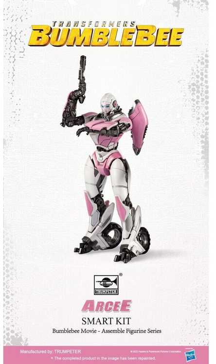 Trumpeter Transformers Bumblebee Arcee plastikinis surenkamas modelis, 9.2 cm