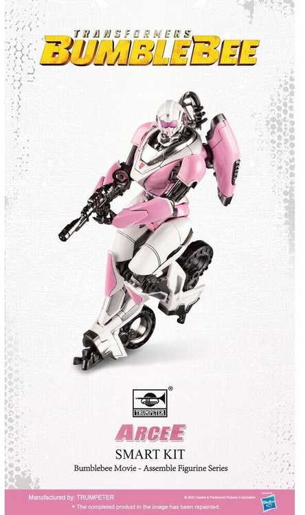 Trumpeter Transformers Bumblebee Arcee plastikinis surenkamas modelis, 9.2 cm
