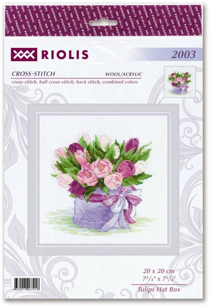 Tulips Hat Box Siuvinėjimo rinkinys iš RIOLIS Nr.: 2003