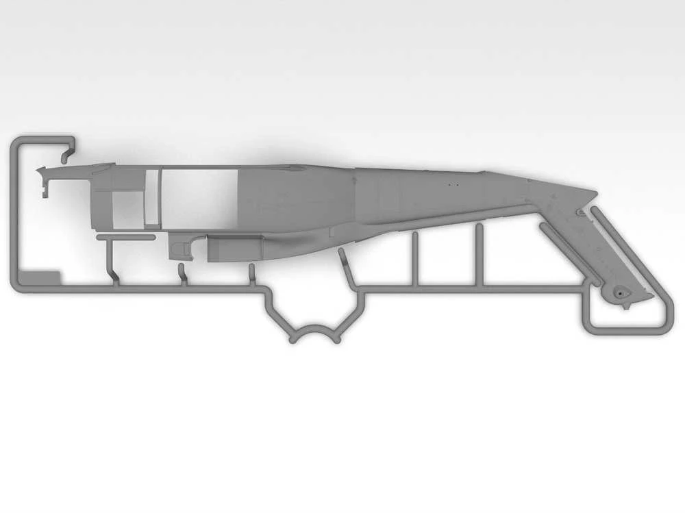 UH-60A Juodas Hawk sraigtasparnio modelis su įgula 1/48 ICM