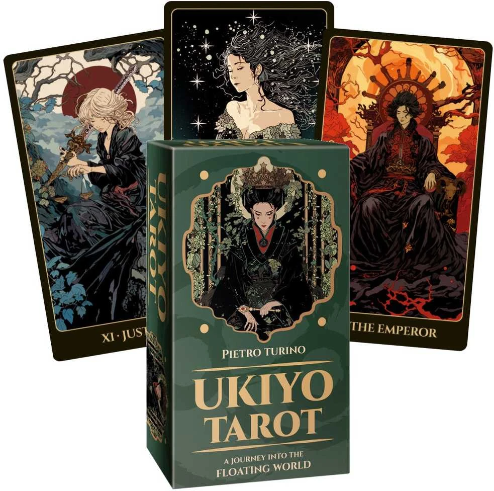 Lo Scarabeo Ukiyoe taro kortos – įkvėptos japonų meno, 78 kortų kaladė su knygele