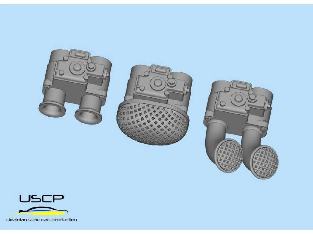 Ukrainian Scale Cars USCP Weber karbiuratorių rinkinys 1/24, 4–6 cilindrų (24A103)