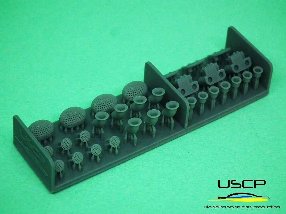 Ukrainian Scale Cars USCP Weber karbiuratorių rinkinys 1/24, 4–6 cilindrų (24A103)