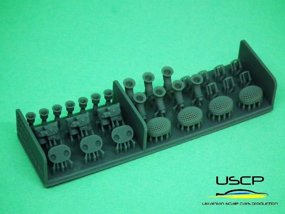 Ukrainian Scale Cars USCP Weber karbiuratorių rinkinys 1/24, 4–6 cilindrų (24A103)