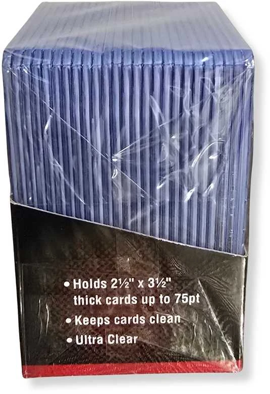 Ultra PRO 3x4 skaidrūs 75pt Toploader laikikliai kolekcinėms kortoms, 25 vnt