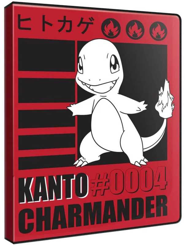 Ultra Pro Charmander 9 kišenių Pokémon kortelių albumas kolekcininkams
