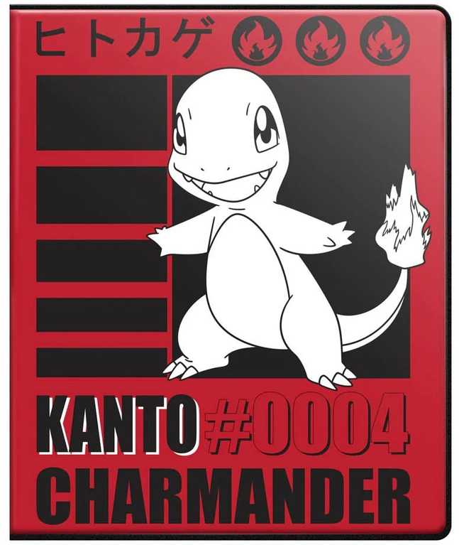 Ultra Pro Charmander 9 kišenių Pokémon kortelių albumas kolekcininkams
