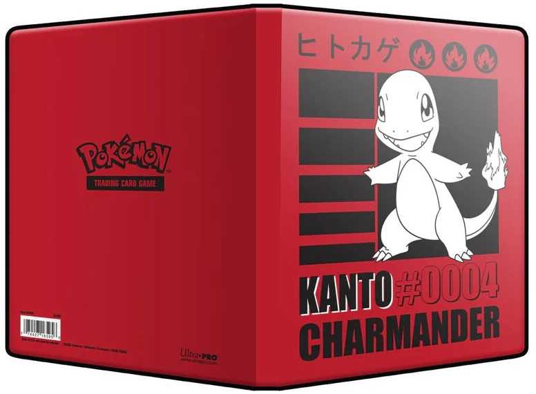 Ultra Pro Charmander Pokémon kortelių albumas 4 kišenės kolekcininkams
