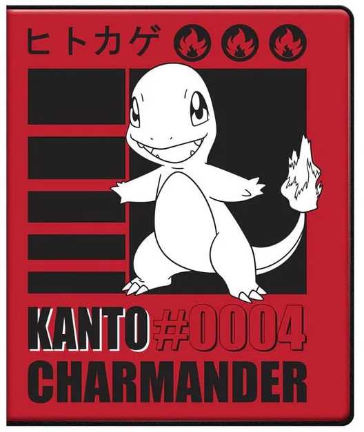 Ultra Pro Charmander Pokémon kortelių albumas 4 kišenės kolekcininkams