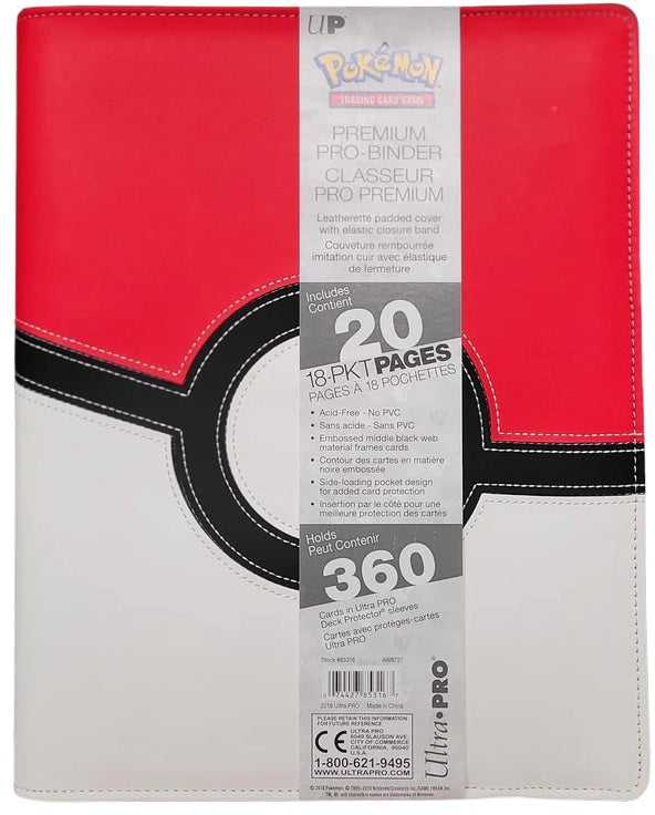 Ultra Pro UP - Premium 9-Pocket PRO- Binder - Pokemon - Pokeball