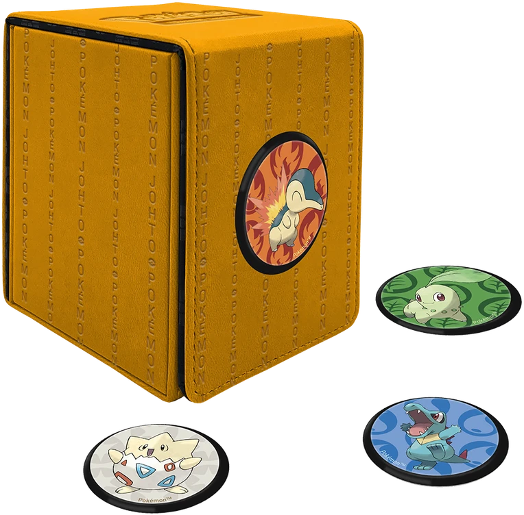 Ultra PRO Pokémon Alcove Click Johto kortų dėžutė, 100 kortų, magnetinė