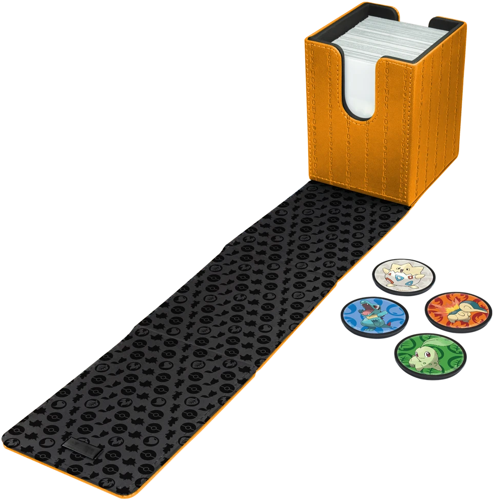 Ultra PRO Pokémon Alcove Click Johto kortų dėžutė, 100 kortų, magnetinė