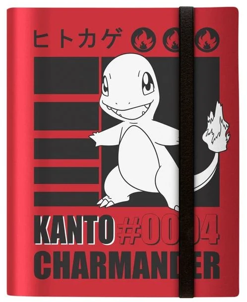 Ultra PRO Pokémon Charmander albumas kortoms, 9 kišenių, iki 360 kortų