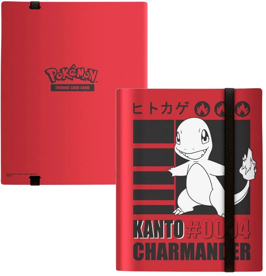 Ultra PRO Pokémon Charmander albumas kortoms, 9 kišenių, iki 360 kortų