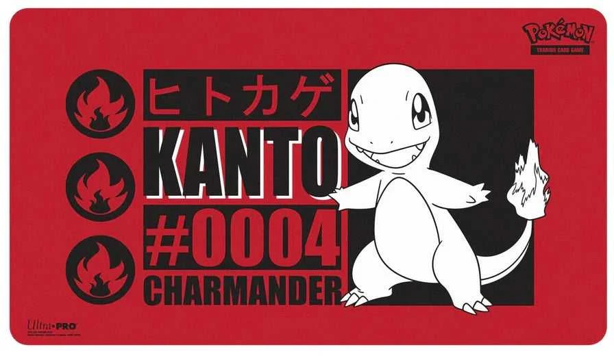 Ultra Pro Pokémon Charmander žaidimų ir pelės kilimėlis – didelis, neslystantis
