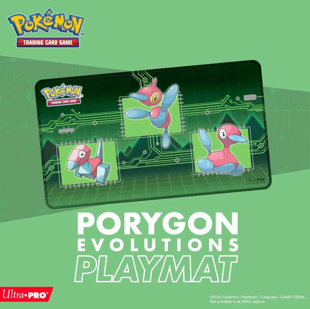 Žaidimų kilimėlis - Pokémon Porygon Evolutions Playmat (Ultra PRO, minkšta tekstilė, neslystantis)