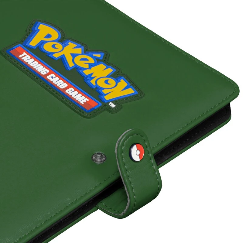 Ultra Pro Pokémon Premium 4 kišenių segtuvas kortelėms 160 vnt, žalias, užsegamas