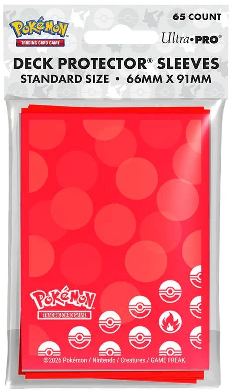 Kolekcionuojami Kortelių Aplankai - Ultra PRO Energy Fire Type 65 Count Raudona