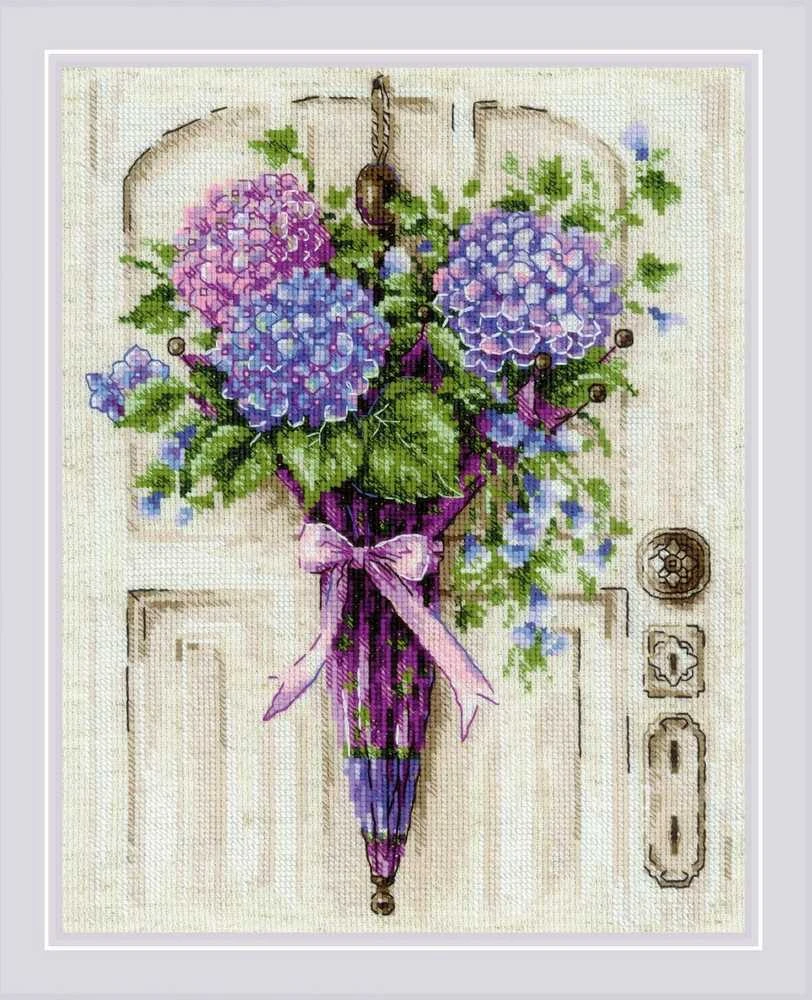 Riolis Kryželiu siuvinėjimo rinkinys Umbrella Wreath 24x30 SR2087