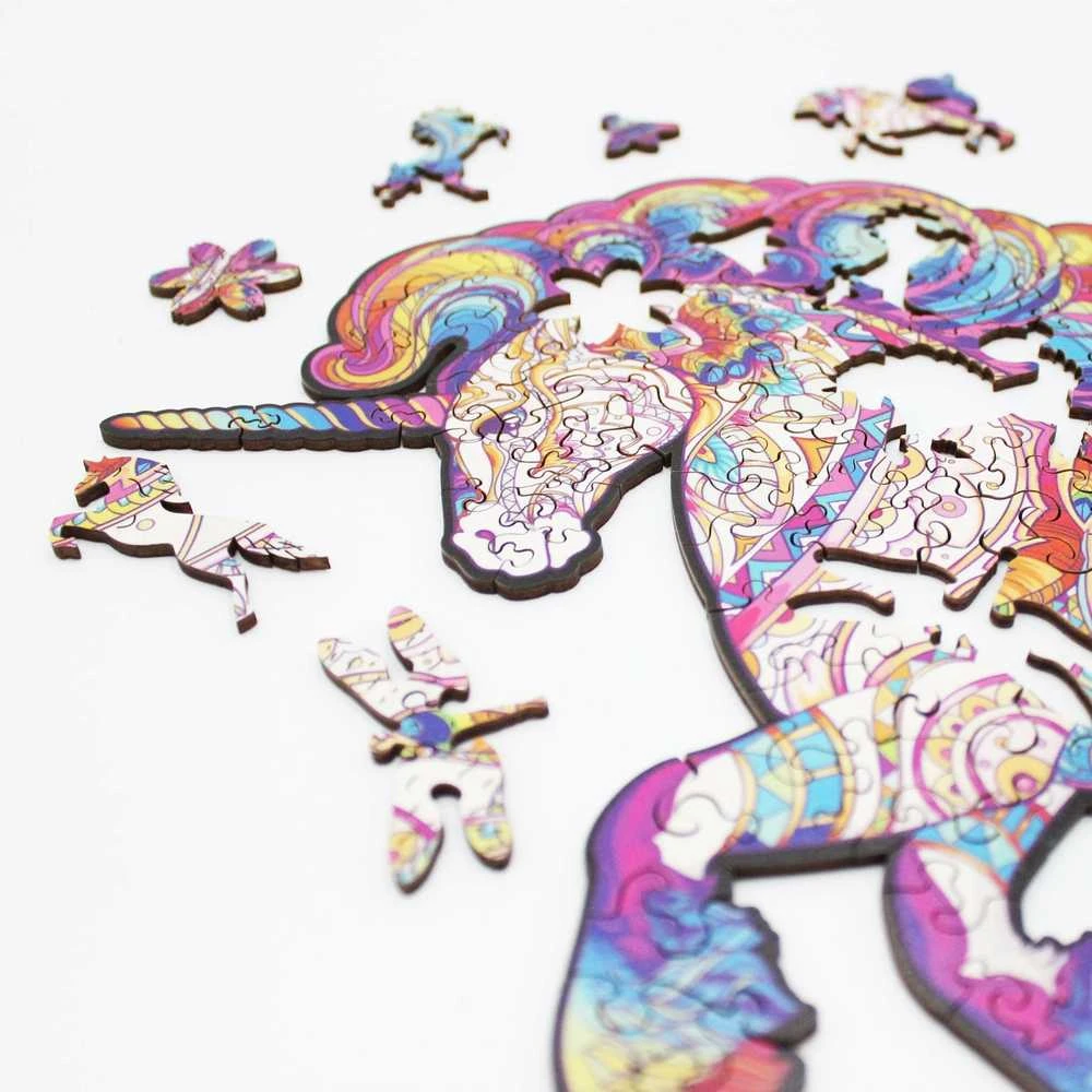 Fantasy Puzzles Unicorn Dėlionė Iš Medžio M Dydis (160 detalių)
