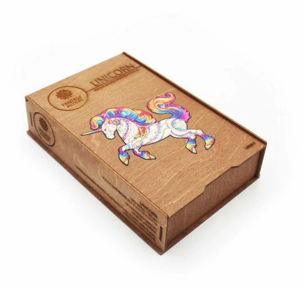 Fantasy Puzzles Unicorn Dėlionė Iš Medžio M Dydis (160 detalių)