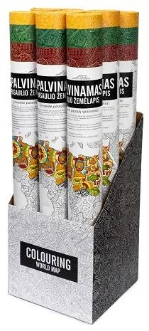 Unikplay Terapinis spalvinamas žemėlapis lietuviu kalba