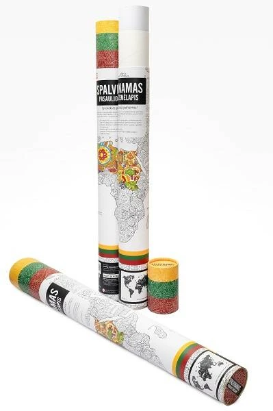 Unikplay Terapinis spalvinamas žemėlapis lietuviu kalba